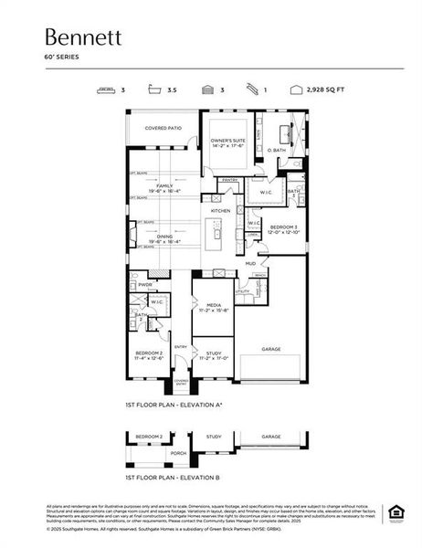 Beautiful finishes, fantastic entertaining spaces and relaxing bedrooms....all this and more in our single story Bennett floor plan!