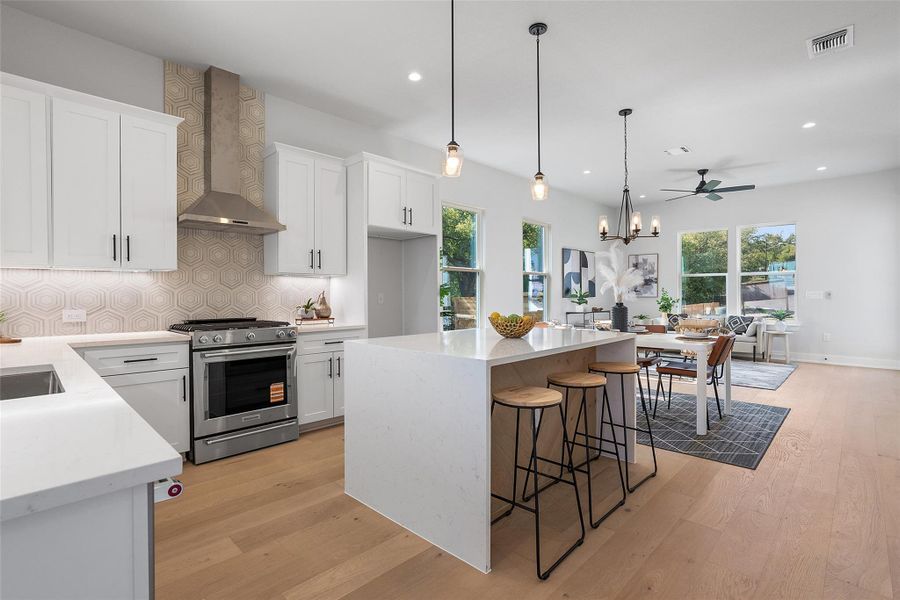 Furnished interior view inside a new home in , Austin (Image 8). Furnished interior view inside a new home in , Austin (Image 8).