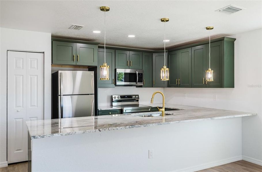 Furnished interior view inside a new home in , Englewood (Image 9).