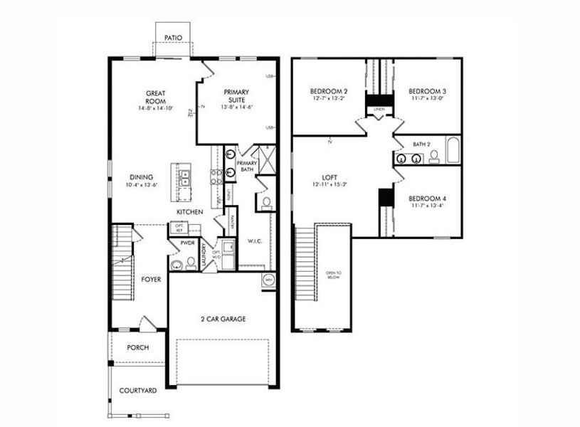2D floor plan layout of this home in Springs at Lake Alfred - Classic Series, Lake Alfred, FL (Image 1). 2D floor plan layout of this home in Springs at Lake Alfred - Classic Series, Lake Alfred, FL (Image 1).