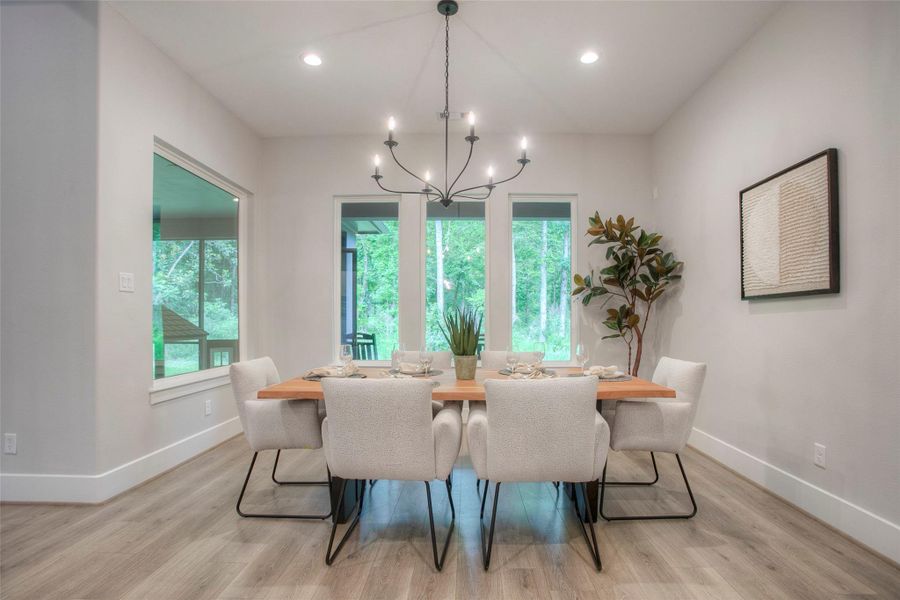 Furnished interior view inside a new home in , Willis (Image 27).