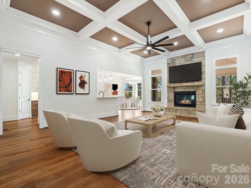 Furnished interior view inside a new home in , Connelly Springs (Image 16).