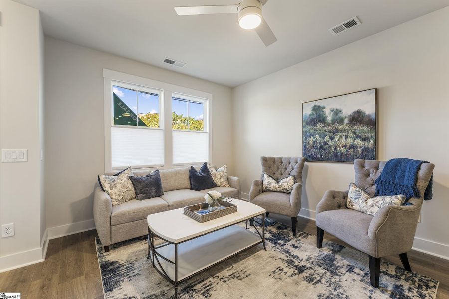 Furnished interior view inside a new home in Renaissance Place, Greenville (Image 4). Furnished interior view inside a new home in Renaissance Place, Greenville (Image 4).
