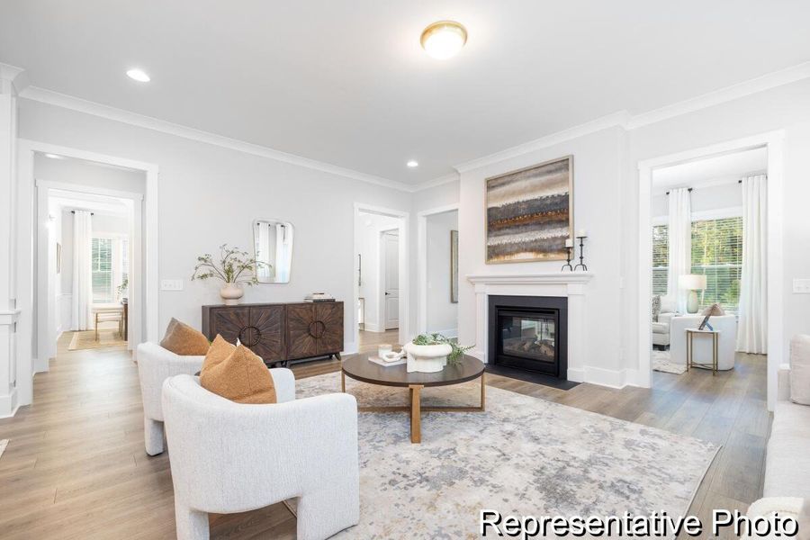 Furnished interior view inside a new home in , Ravenel (Image 26).