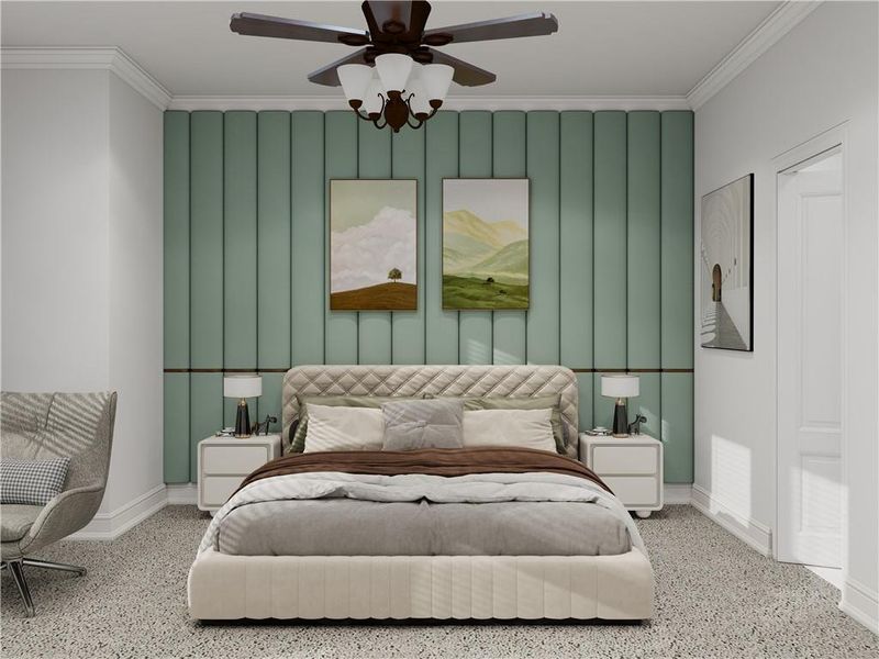 Furnished interior view inside a new home in , Cumming (Image 13).