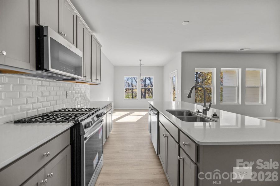 Furnished interior view inside a new home in Cottages at Wingate, Wingate (Image 11). Furnished interior view inside a new home in Cottages at Wingate, Wingate (Image 11).