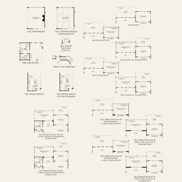 2D floor plan layout for the Worthington by Pulte Homes in The Retreat at Carolina Ridge, Harrisburg, NC (Image 3).