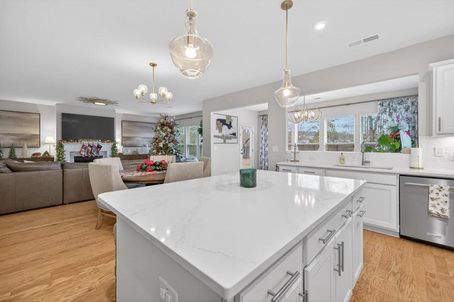 Furnished interior view inside a new home in Reunion, Flowery Branch (Image 11). Furnished interior view inside a new home in Reunion, Flowery Branch (Image 11).