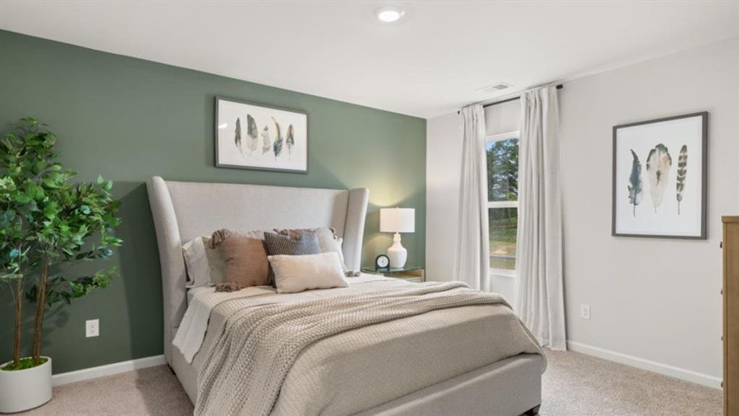 Furnished interior view inside a new home in Fairway 17 at Mirror Lake, Villa Rica (Image 34).