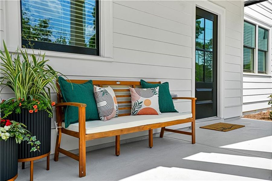 Exterior details and patio area of a home in , Scottdale (Image 4).