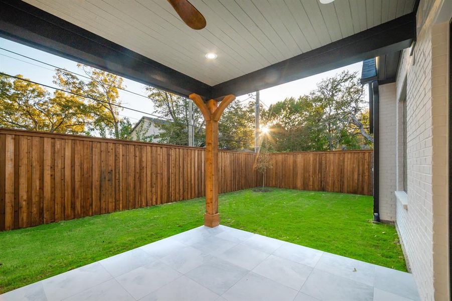 Exterior details and patio area of a home in , Dallas (Image 26). Exterior details and patio area of a home in , Dallas (Image 26).