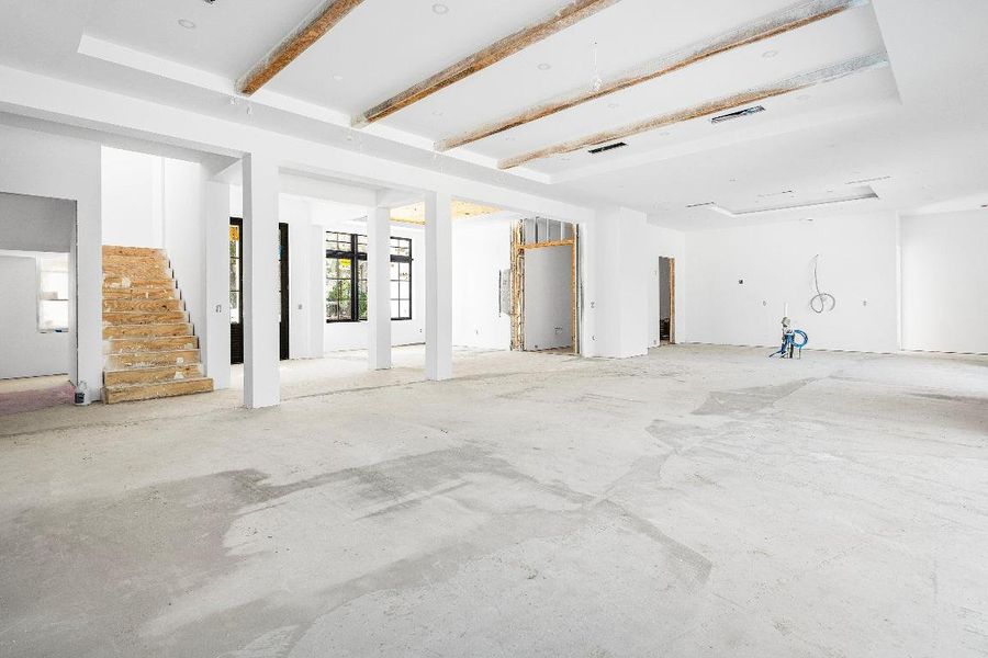 Living Room/Kitchen - Construction