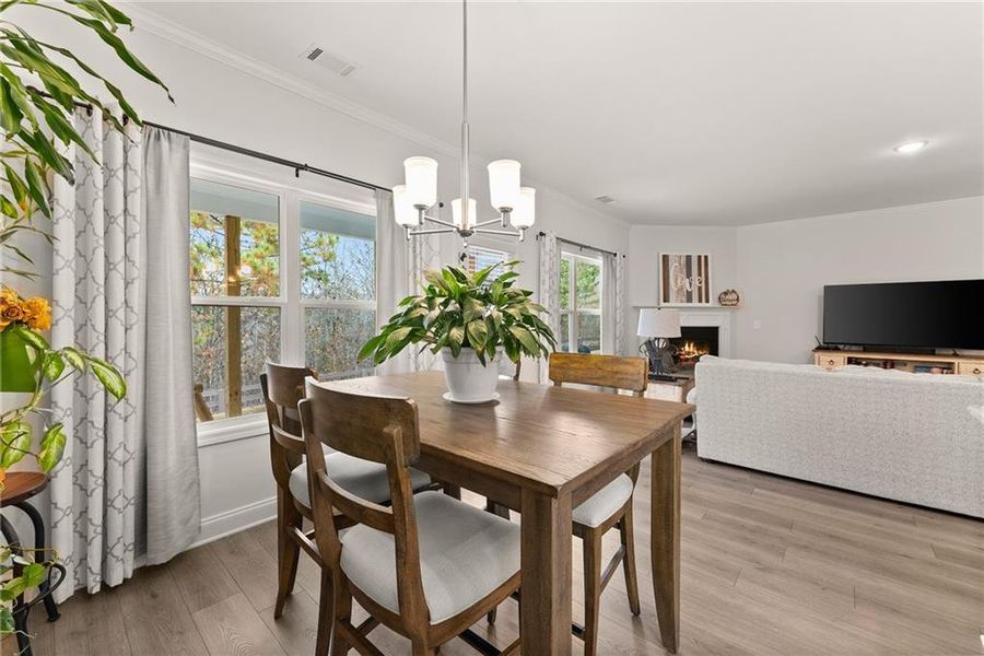 Furnished interior view inside a new home in , Dawsonville (Image 18).