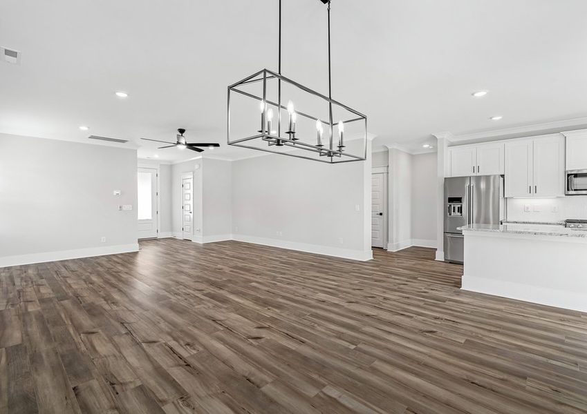 Open concept floor plan.