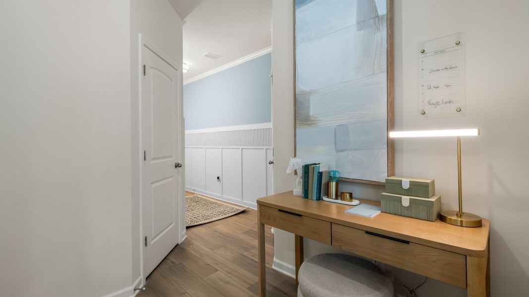 Representative furnished interior of a home built from the Luca by DRB Homes in Abbotts Crossing Towns, Conyers (Image 6).