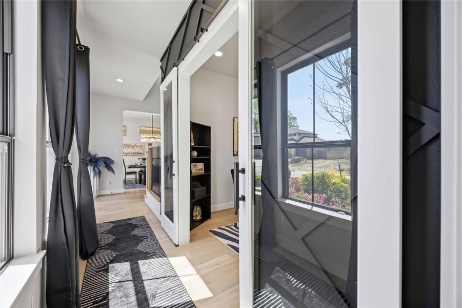 Exterior details and patio area of a home in Artavia, Conroe (Image 4).