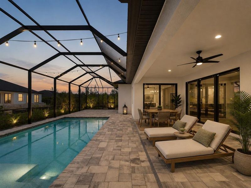 Exterior details and patio area of a home in , Port Charlotte (Image 43). Exterior details and patio area of a home in , Port Charlotte (Image 43).