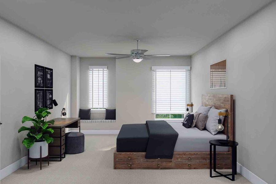 Furnished interior view inside a new home in Trillium 60′, Richmond (Image 17).