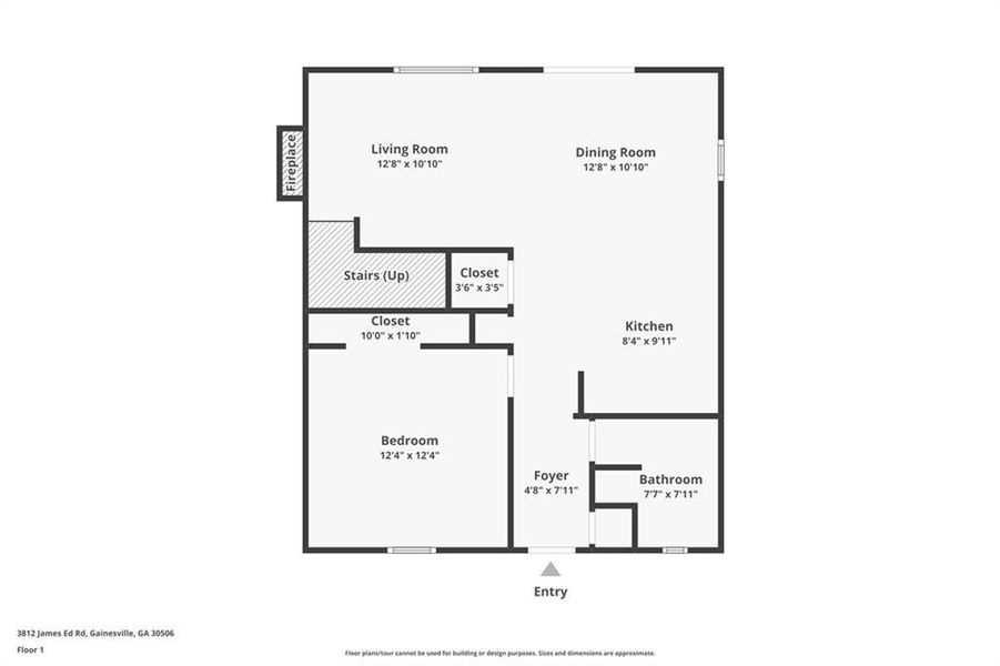 2D floor plan layout of this home in , Gainesville, GA (Image 6).