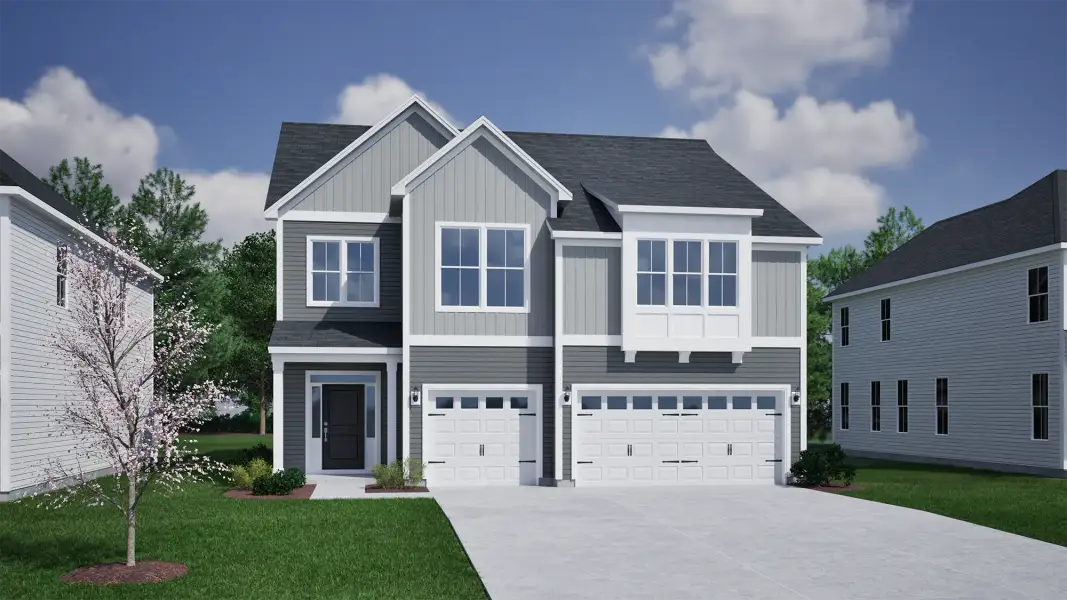Representative exterior photo of a completed home built from the Saluda II - Vanguard Collection by Mungo Homes in Porter Ridge, Elgin, SC (Image 12).
