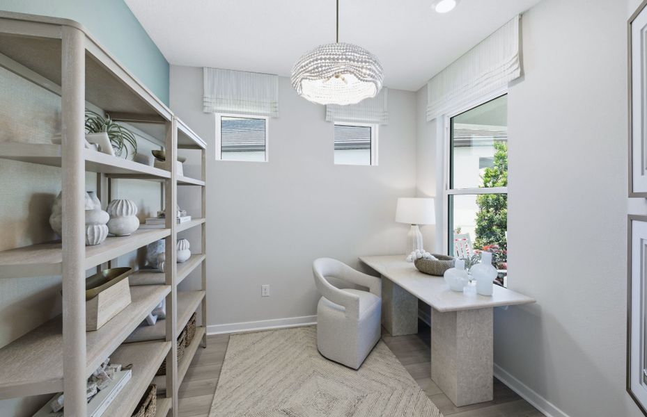 Representative furnished interior of a home built from the Contour by Del Webb in Del Webb Explore North River Ranch, Parrish (Image 10).