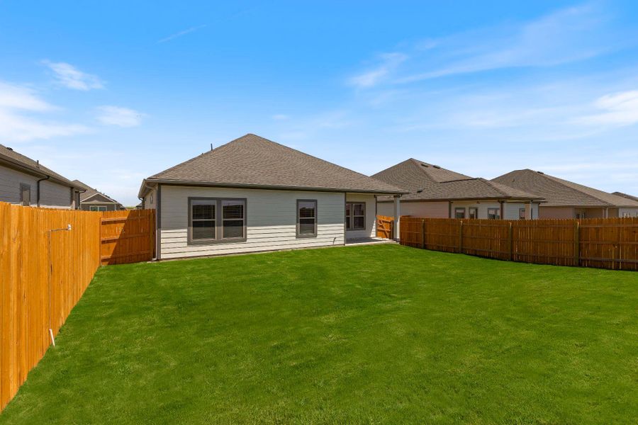 Rear of Home and Private Backyard Rear of Home and Private Backyard