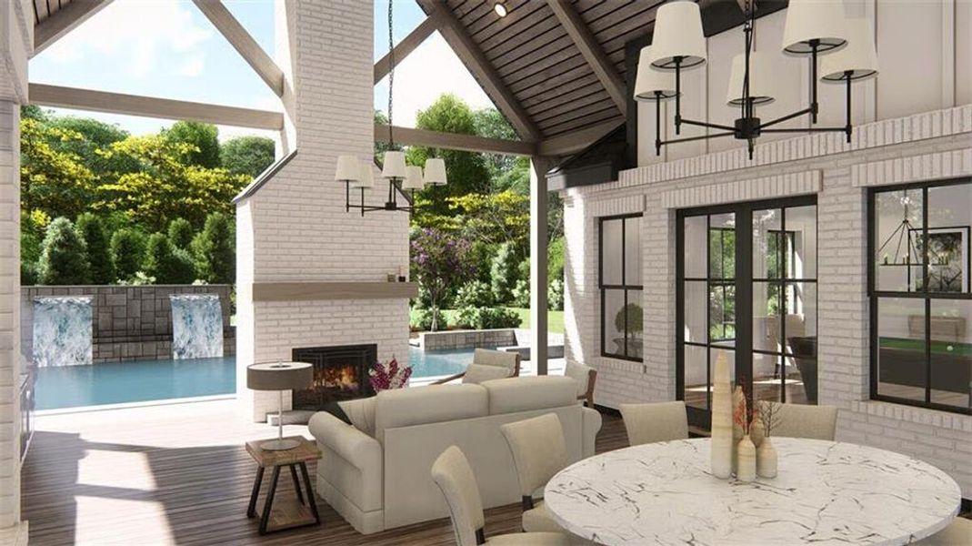 Furnished interior view inside a new home in , Woodstock (Image 16).