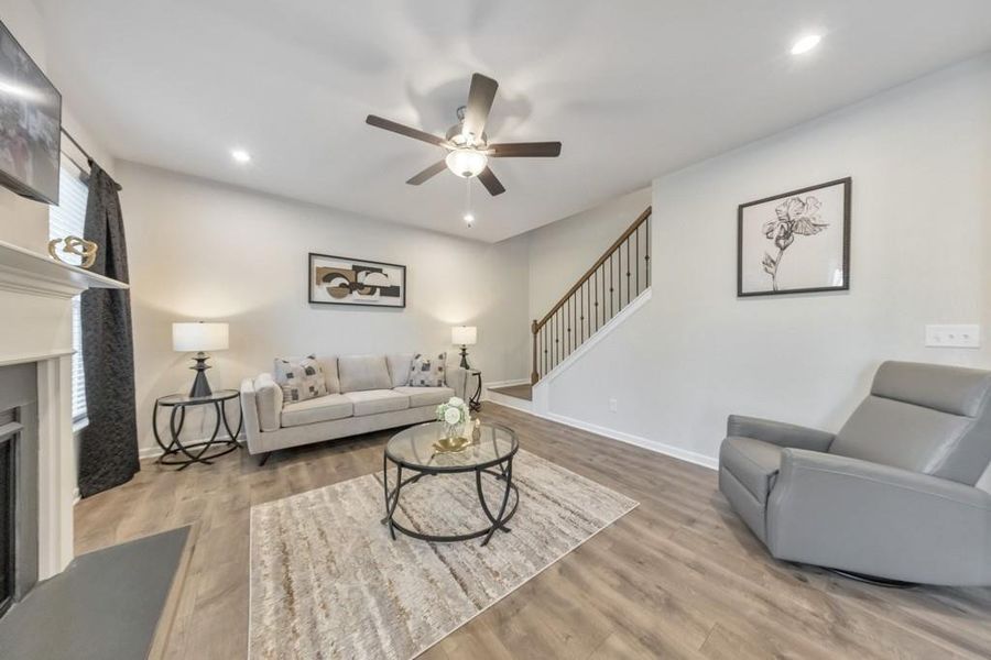 Furnished interior view inside a new home in Old Lost Mountain Estates, Powder Springs (Image 35).