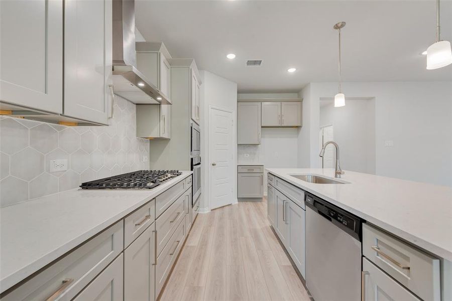 Furnished interior view inside a new home in Arbors at Legacy Hills, Celina (Image 5). Furnished interior view inside a new home in Arbors at Legacy Hills, Celina (Image 5).
