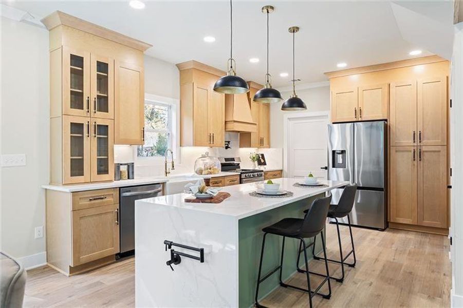 Furnished interior view inside a new home in , Decatur (Image 12).