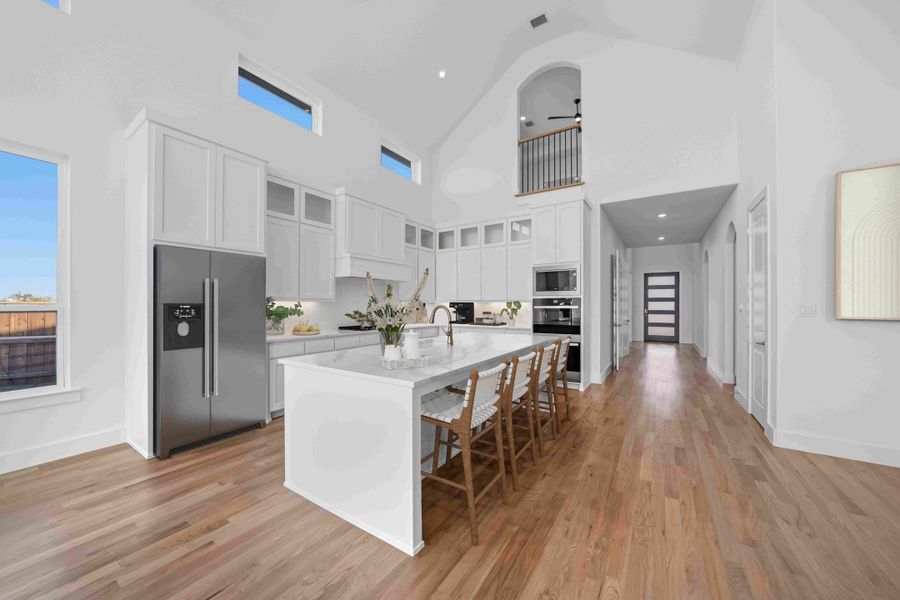 Furnished interior view inside a new home in Estates at Rockhill, Frisco (Image 18). Furnished interior view inside a new home in Estates at Rockhill, Frisco (Image 18).