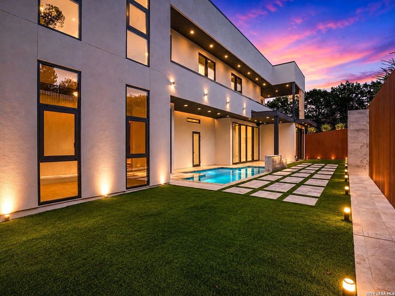 Exterior details and patio area of a home in , San Antonio (Image 32).