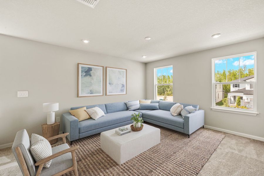 Representative furnished interior of a home built from the Blue Spring by Mattamy Homes in Crosswind Ranch, Parrish (Image 9).