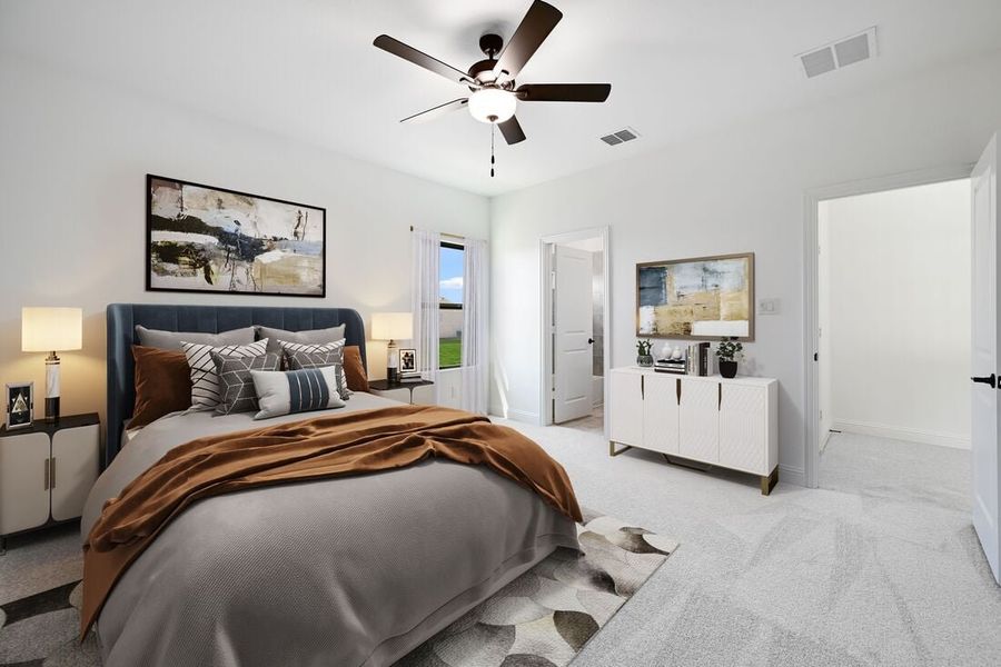 Representative furnished interior of a home built from the Pearl by Taylor Morrison in The Ridge at Northlake, Argyle (Image 14).