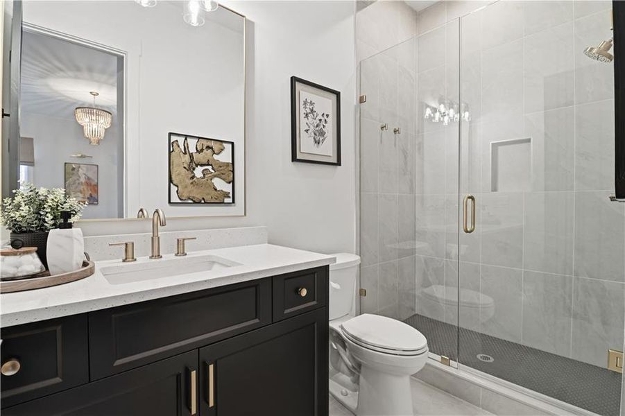 Furnished interior view inside a new home in , Woodstock (Image 26).