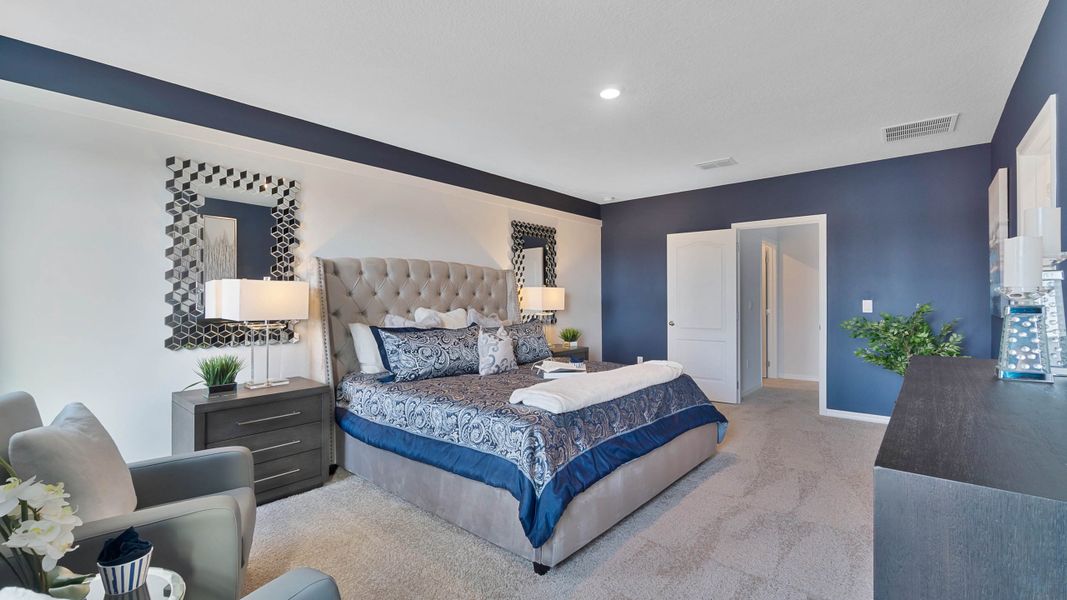 Furnished interior view inside a new home in Harmony at Lake Eloise, Winter Haven (Image 24).