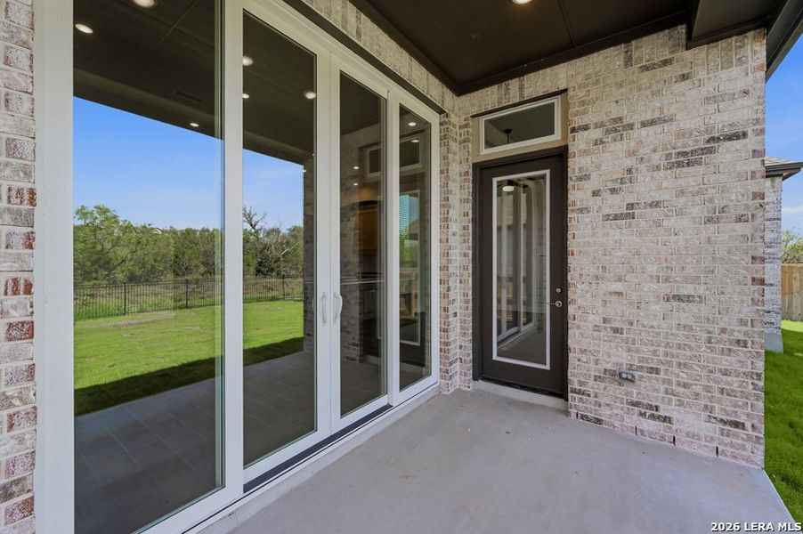 Exterior details and patio area of a home in Briggs Ranch, San Antonio (Image 2).