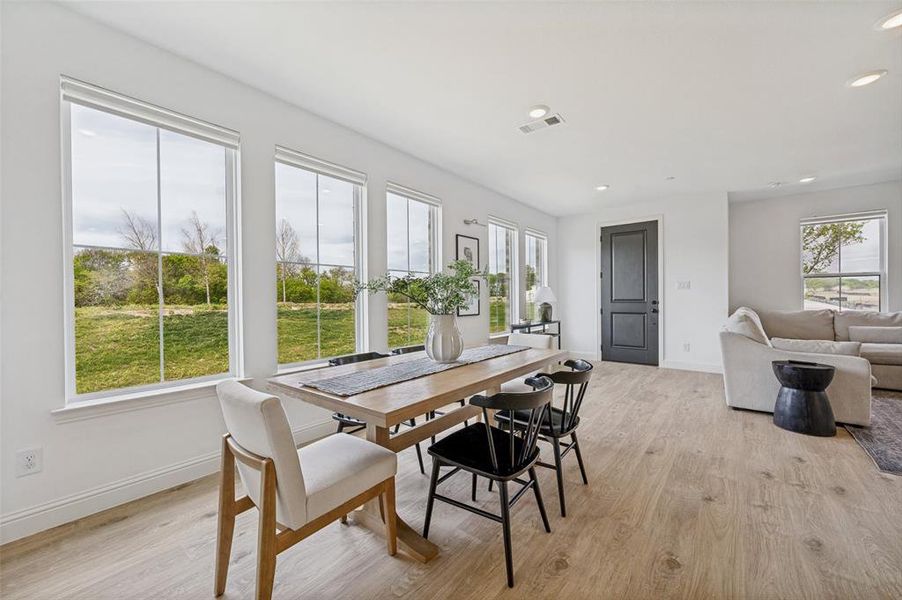 Furnished interior view inside a new home in Painted Tree - Woodland District, McKinney (Image 11).