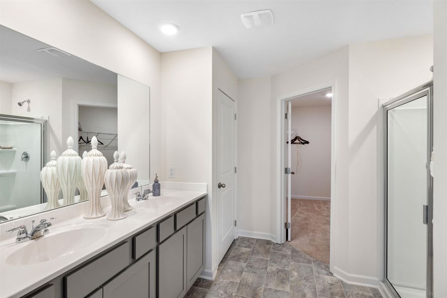 Representative furnished interior of a home built from the Mansfield by D.R. Horton in Sweet Briar, Ooltewah (Image 17).