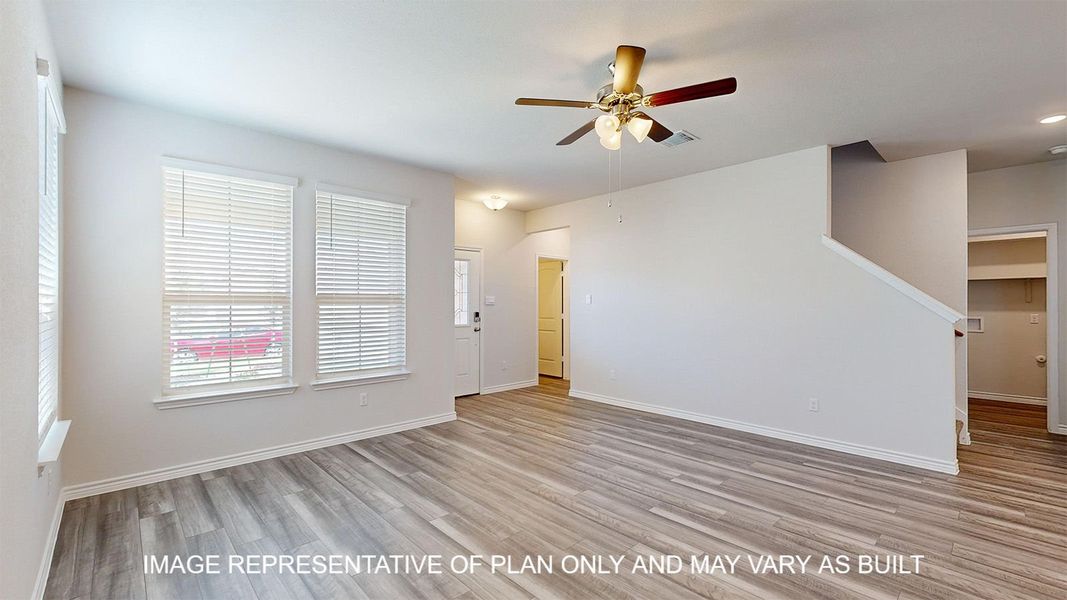 Spacious, unfurnished interior of a new home in Turnbo Ranch Traditions, Killeen (Image 11). Spacious, unfurnished interior of a new home in Turnbo Ranch Traditions, Killeen (Image 11).