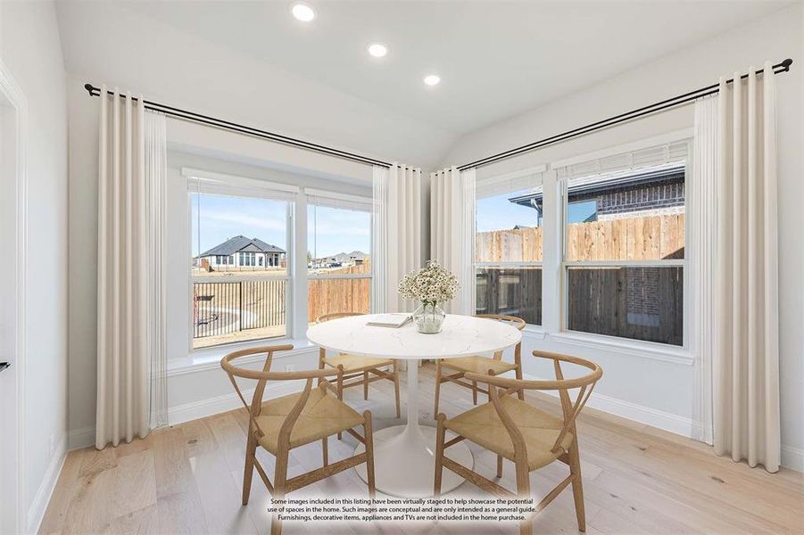 Furnished interior view inside a new home in Parks at Panchasarp Farms 55-60, Burleson (Image 7).