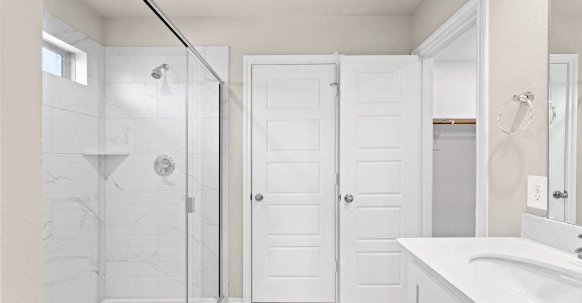 Representative exterior photo of a completed home built from the Lincoln by Impression Homes in Keeneland, Aubrey, TX (Image 16). Representative exterior photo of a completed home built from the Lincoln by Impression Homes in Keeneland, Aubrey, TX (Image 16).