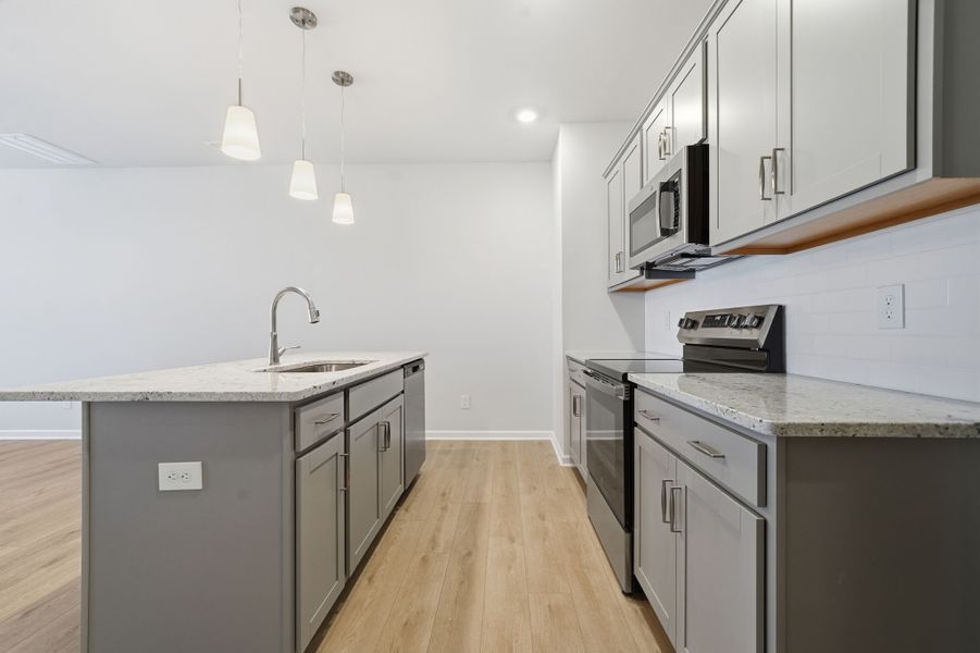 Furnished interior view inside a new home in Lakeview Village, Charlotte (Image 8). Furnished interior view inside a new home in Lakeview Village, Charlotte (Image 8).