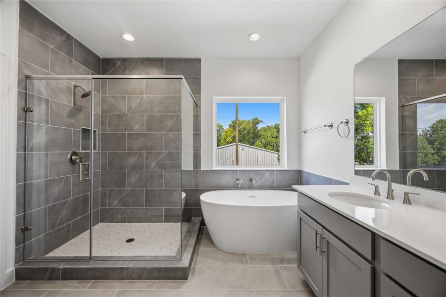 Furnished interior view inside a new home in , Houston (Image 8).