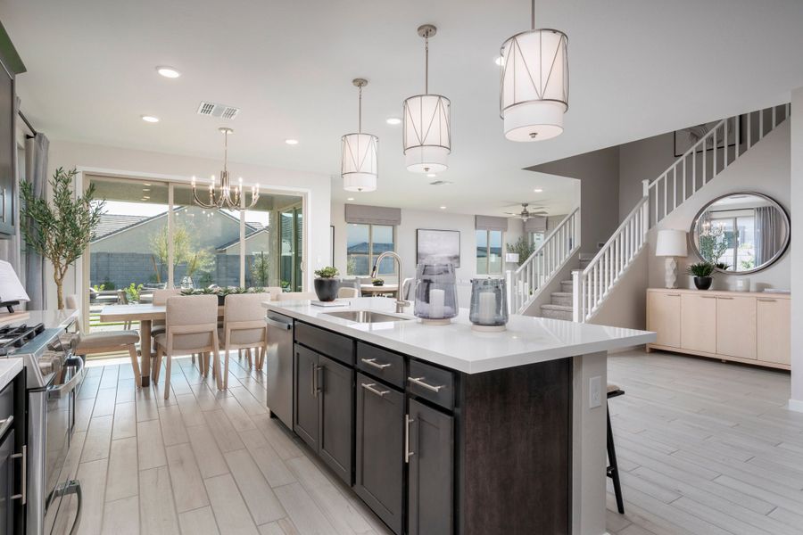 Representative furnished interior of a home built from the Monument by Risewell Homes in Citrus Park, Goodyear (Image 7).