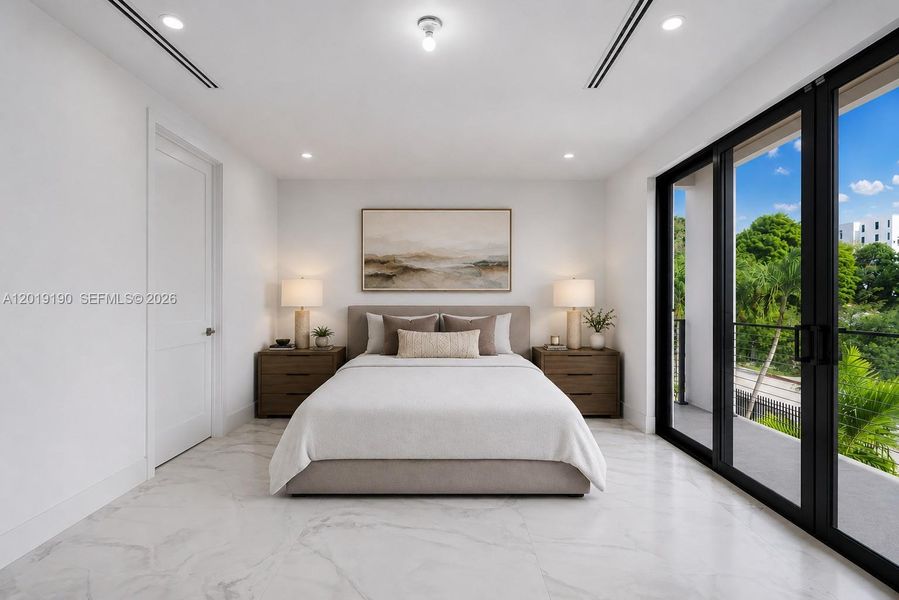 Furnished interior view inside a new home in , Miami (Image 7).