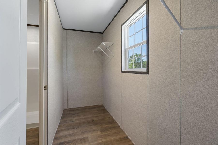 Master walk-in closet