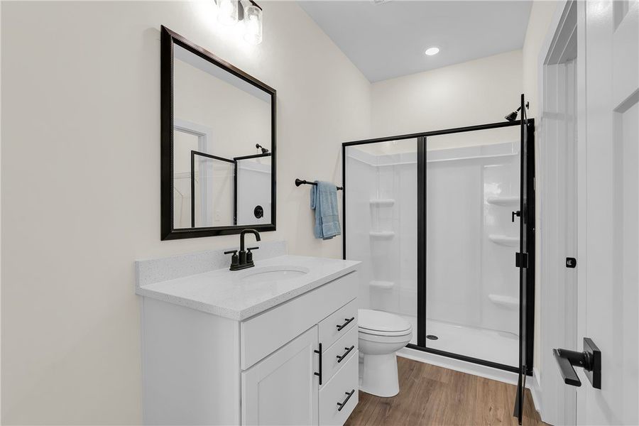 Furnished interior view inside a new home in Edwards Ridge, Central (Image 14).