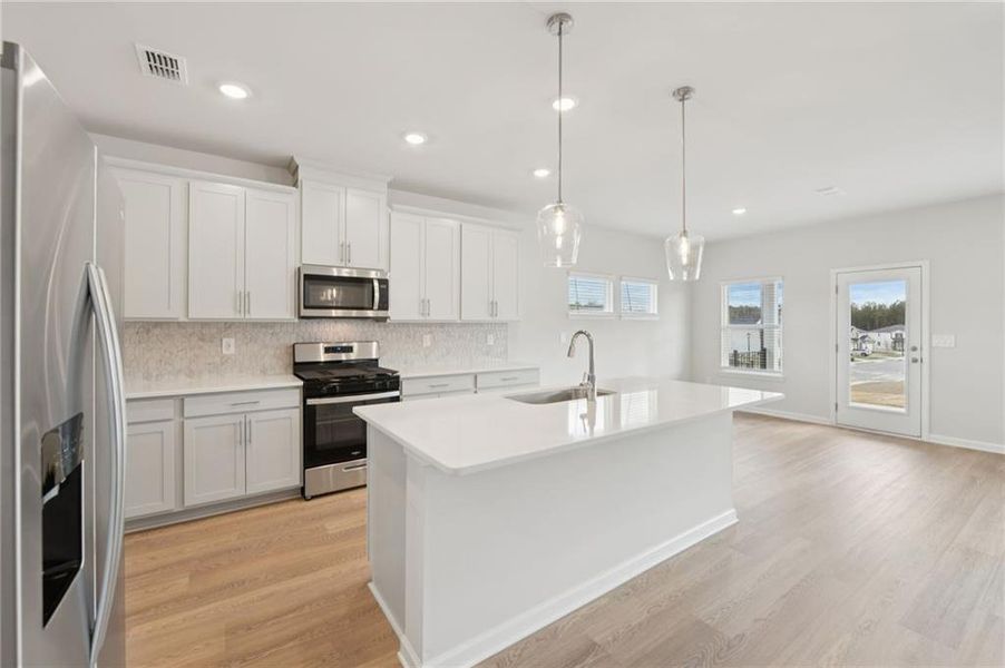 Furnished interior view inside a new home in Parkside at Grayson, Grayson (Image 19).