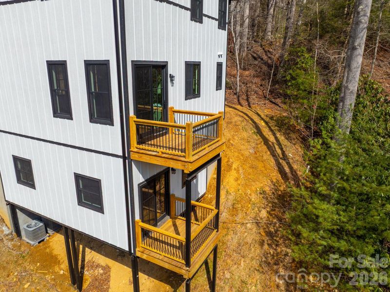 Exterior details and patio area of a home in , Boone (Image 3).